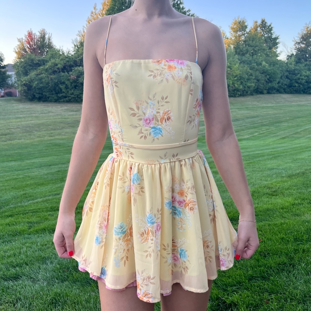 Lucy in the sky floral romper